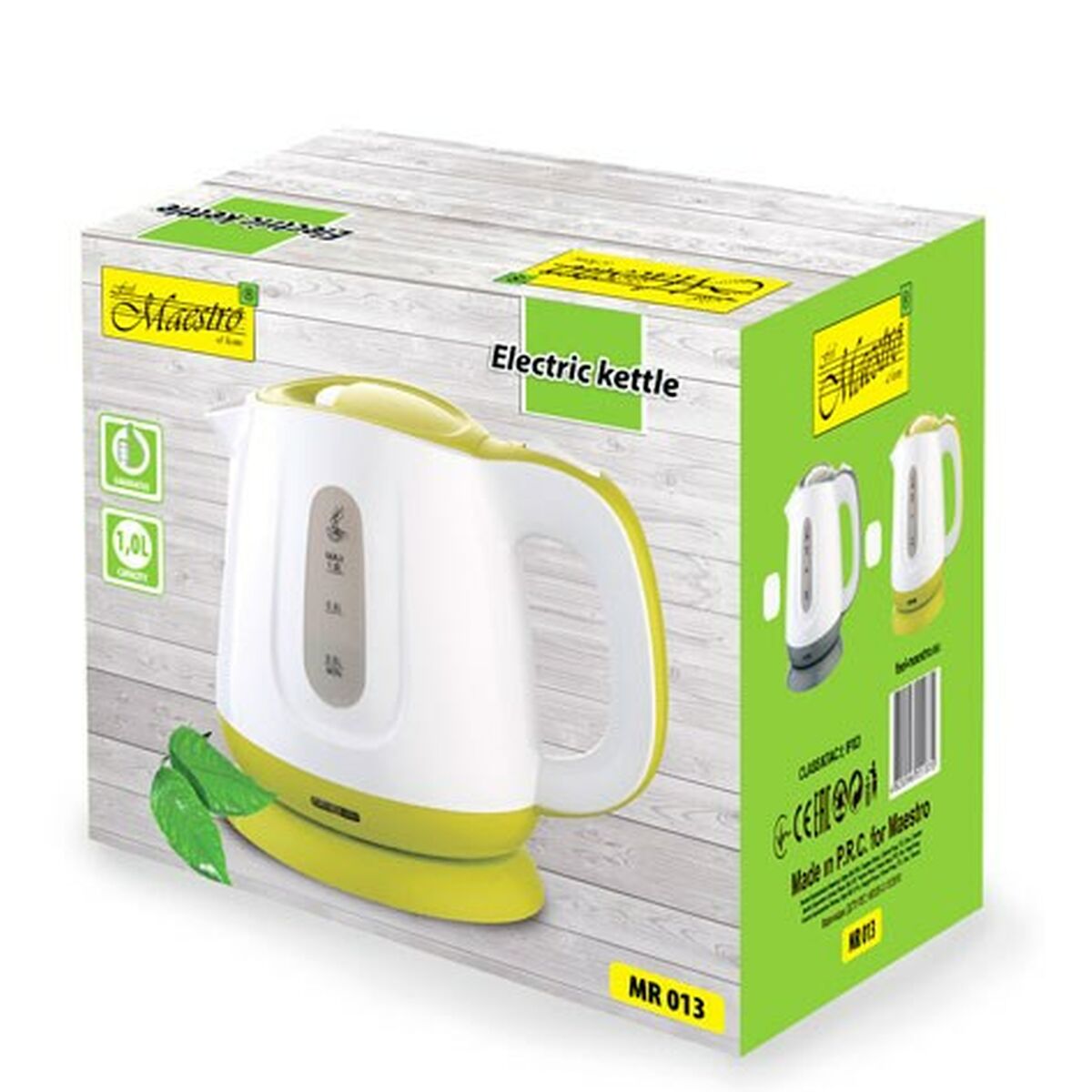 Chaleira Feel Maestro MR013 Branco Verde Plástico 1100 W
